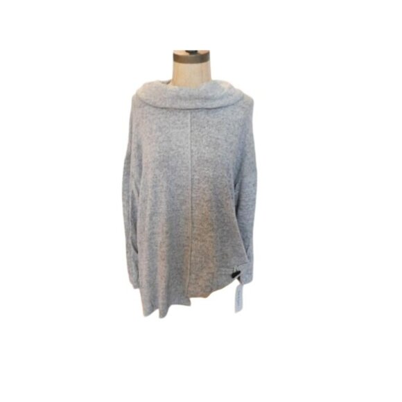 Jess & Jane Size M Medium Gray Heather cowl Neck Boutique Top NWT - Picture 1 of 3